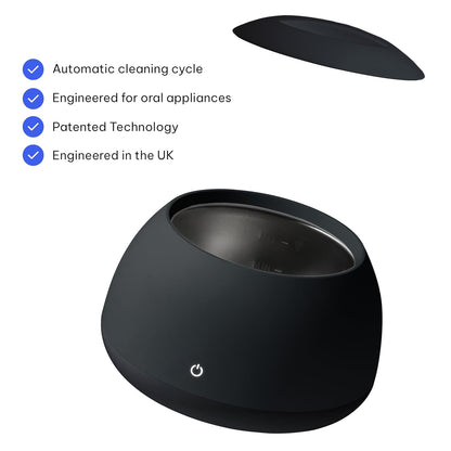 Zima Dental Pod: Ultrasonic Retainer Cleaner. The Original Retainer Cleaner Machine, Aligner Cleaner, Nightguard Cleaner, Mouthguard Cleaner, Denture Cleaner. Ultrasonic Cleaner For Oral Dental Care
