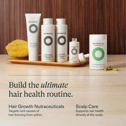 Nutrafol Women's Hair Growth Supplements, For Women 18-44 Years Old, Clinically Tested for Visibly Thicker, Stronger Hair, 100% Vegan Ingredients, Dermatologist Recommended - 1 Month Supply