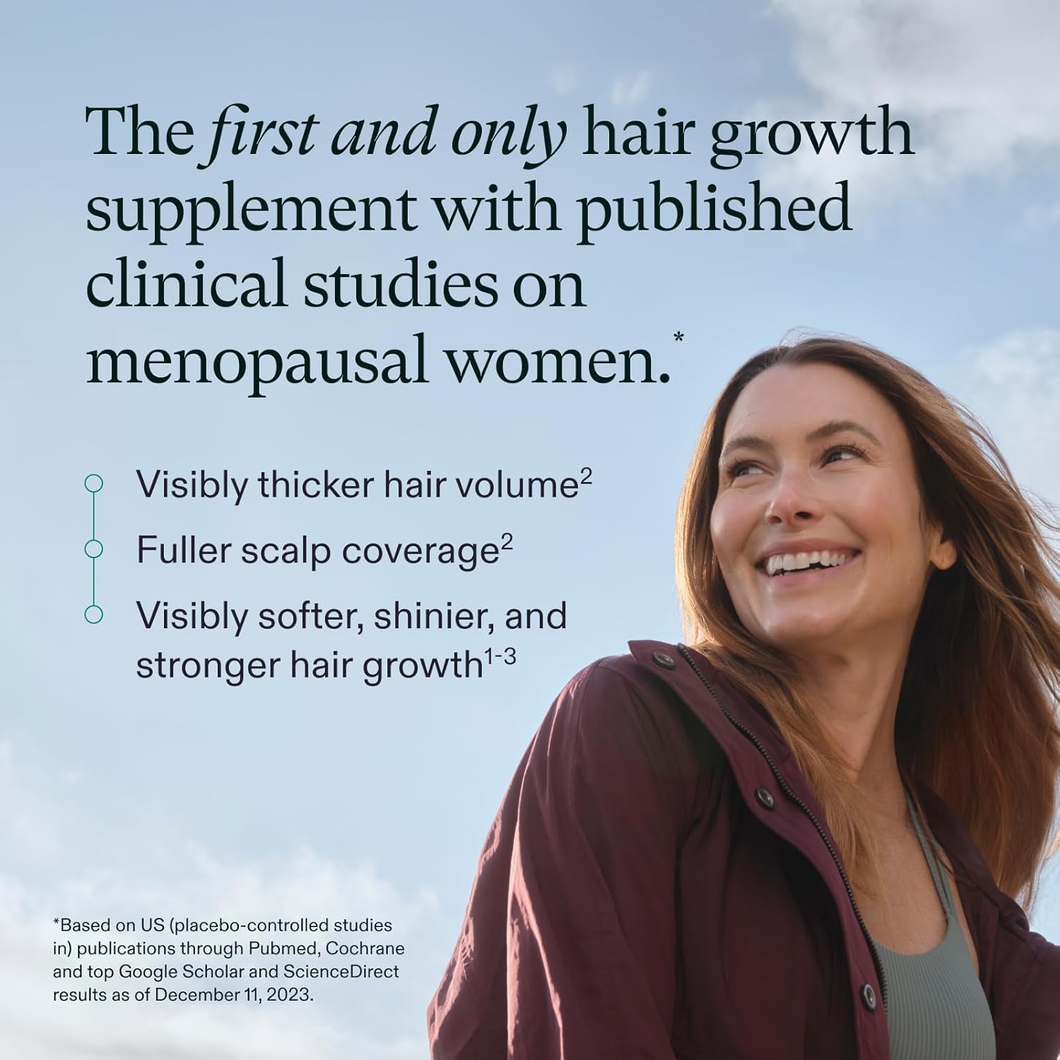 Nutrafol Women's Balance Hair Growth Supplements, Ages 45 and Up, Clinically Proven for Visibly Thicker Hair and Scalp Coverage in 3-6 Months, Dermatologist Recommended - 1 Month Supply Refill Pouch