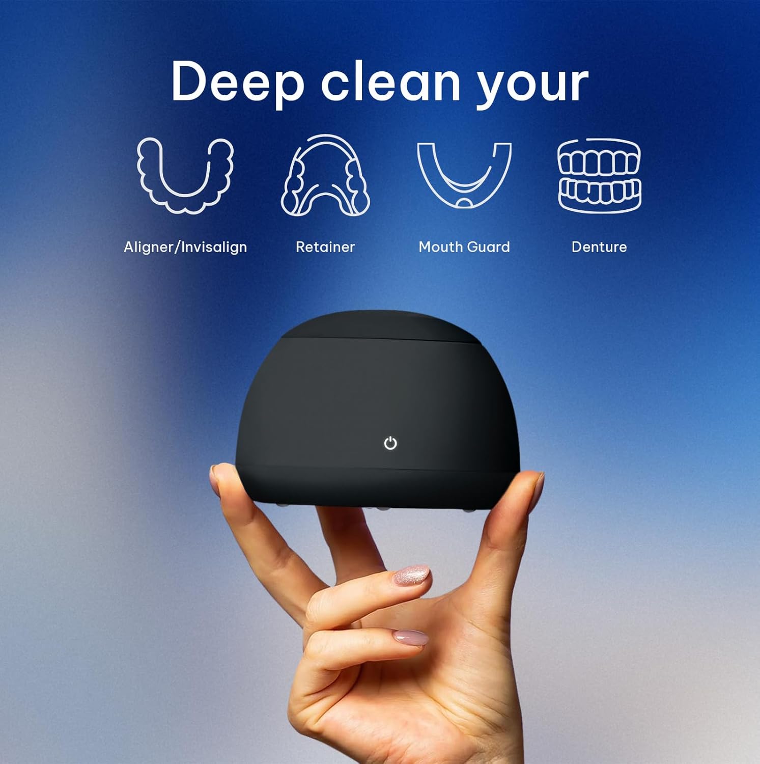 Zima Dental Pod: Ultrasonic Retainer Cleaner. The Original Retainer Cleaner Machine, Aligner Cleaner, Nightguard Cleaner, Mouthguard Cleaner, Denture Cleaner. Ultrasonic Cleaner For Oral Dental Care